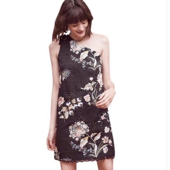 Anthro X Maeve NWT Ashbury One Shoulder cocktail Dress size 2 - Picture 1 of 16